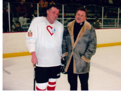 Wojtek ze Stasiem Zaborkiem w Chicago - 2008. Fot...